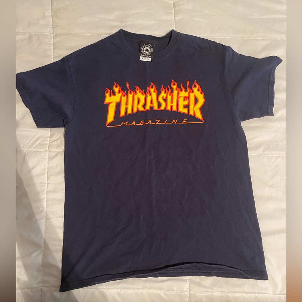 Navy Blue Thrasher Tee